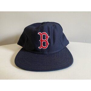 Vintage Boston Red Sox Snapback Hat 1980s New Era Pro Model Med/Lg Made in USA